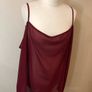 Wallis wine chiffon blouse & cami top (size 28) Image 8