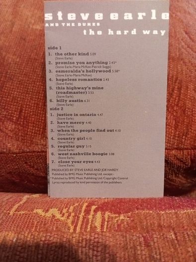 Cassette Tapes Steve Earle And Their Dukes The Hard Way