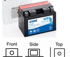 Motorcycle Battery  ETZ14-BS / YTZ14S