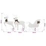 Reindeer & Sleigh Christmas Decoration 60 LEDs Outdoor White Image 9
