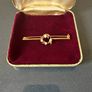 Gold Brooch with Pearls Image 2