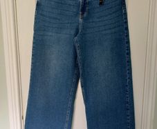 New Ladies High Rise Wide Leg Jeans Size 12 RRP 25