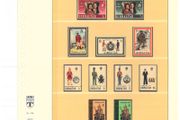 1972-3 Gibraltar Commemorative stamps Mint Never Hinged (MNH) on Lindner-T 18 ring album Pages. Pages 14&amp;15