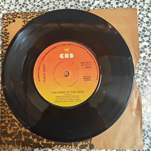 Shaun Davey, The Pride of the Herd PS 7" , Irish Folk Trad