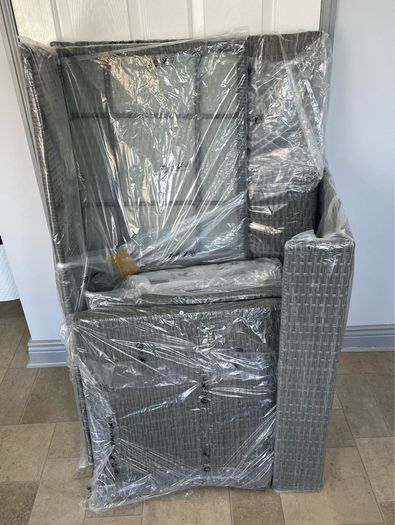 NEW: Jysk Rattan 2 Seater Sofa & Table