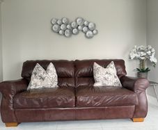Boletelli Butterscotch Leather 3 Seater Sofa