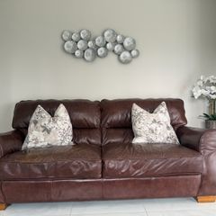 Boletelli Butterscotch Leather 3 Seater Sofa