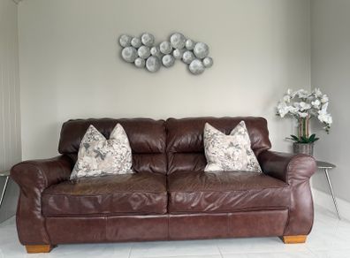 Boletelli Butterscotch Leather 3 Seater Sofa