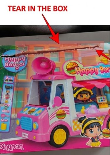 Pinypon Happy Burger Food Truck Playset Brand New Inside