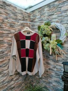 Vintage 90s Baffo Italian Sweater 90s batwing sleeves  Amazing quality  Size large but would fit as oversized medium