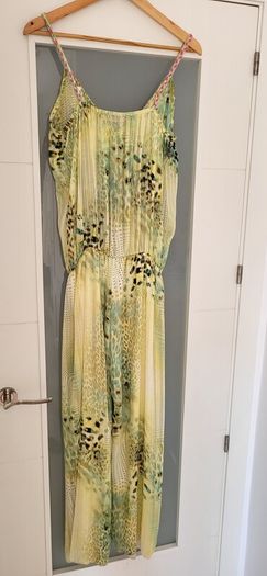 Just M Paris silk animal print jumpsuit Sz S (Fit 8-10UK)