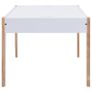 3 Piece Kids Storage Chalkboard Table Chair Set Black and White Image 5