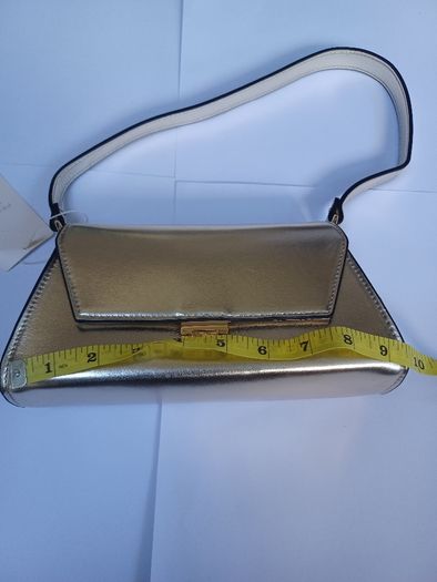 New Gold Metallic Shoulder Bag