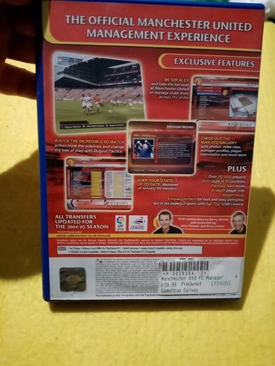 Manchester United Manager 2005 PlayStation 2 ps2 games Original