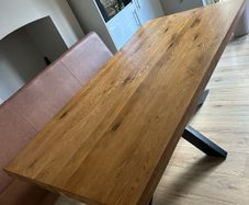 Oak rectangular dining table