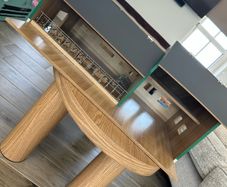 Wooden play farm shed