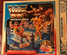WWF Hasbro Wrestling Ring Boxed Used Great Condition