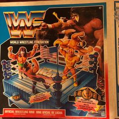 WWF Hasbro Wrestling Ring Boxed Used Great Condition