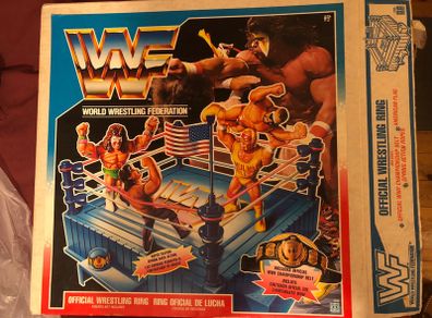 WWF Hasbro Wrestling Ring Boxed Used Great Condition