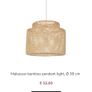 Bamboo Pendant lampshade Image 3