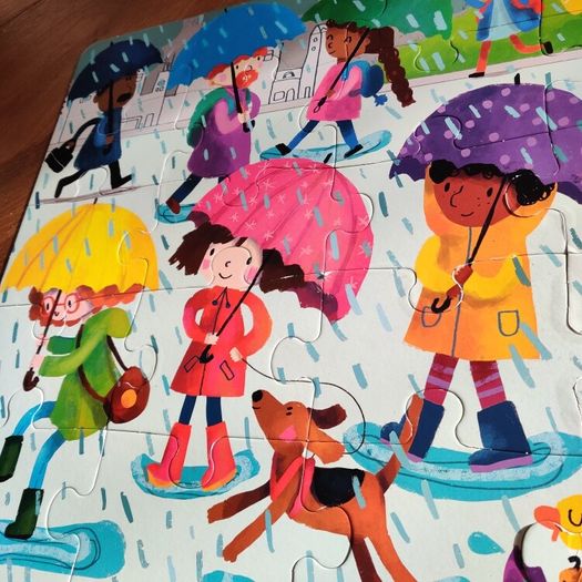 Usborne Book and Jigsaw Colours 25 Pieces Excellent Condition