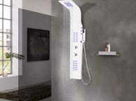 main image for ad Shower Panel Unit Aluminium 20x44x130 cm White