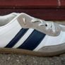 White & Blue Flat Runners (used). Image 3