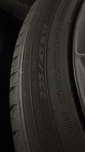 alloys 17" Honda 235/45/R17