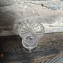 Vintage Heavy Cut Crystal Thistle Vase - Diamond Cut Image 2