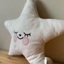 Star Cushion Shaped with cute face Image 2