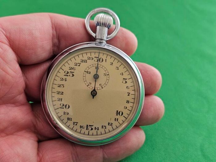 Vintage 1950s Pocket Watch Stop Watch German made