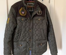 Vintage Santa Monica Green quilted Polo jacket