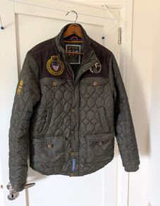 Vintage Santa Monica Green quilted Polo jacket