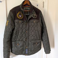 Vintage Santa Monica Green quilted Polo jacket