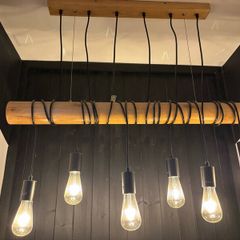 6-bulb hanging light fixture