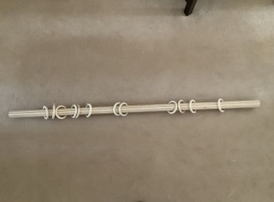 curtain pole and hooks