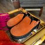 Dr Martens boots-  zebzag mules in orange Image 4