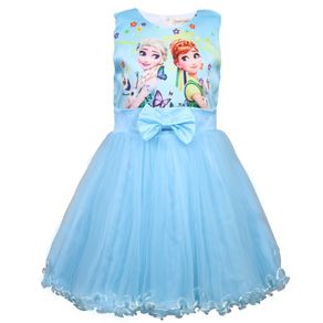 New Girls Anna Elsa Flower Printed Dress size 3-4 yrs