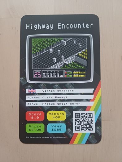 Sinclair ZX Spectrum Retro Computer Game Cards Cassette Box 2020 NEW