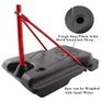 Portable Basketball Stand with Net and Ball Outdoor Indoor Adjustable Sport Game Play Set for 3 Years Old Image 5