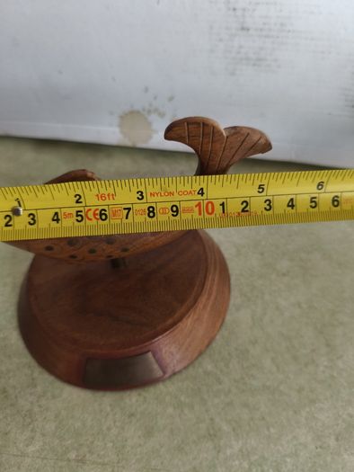 Wooden Fish on wood plinth home decore