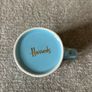 Harrods Solid Blue Fine Bone China Mug Image 4