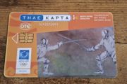 Greece Phonecard "Olympics 2004 - Fencing", used, 5/2004, 3 Euro - free standard postage