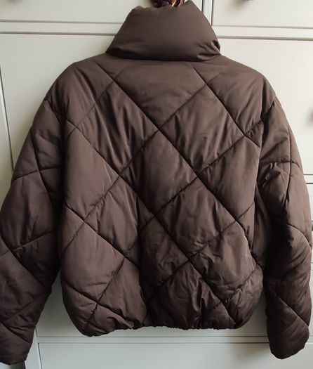 Primark Brown Diamond Quilted Puffer Jacket Coat size L