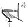 TV Monitor Desk Mount Arm Bracket Tilt Swivel 13-27" Image 3
