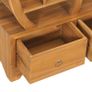 Cabinet with Yin Yang Shelf 68x26x83 cm Solid Teak Wood Image 7