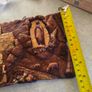Vtg Wood Wall Plaque Carved Depicting Apparitions of Virgin Mary to Bernardette Image 4