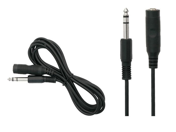 New 3m 6.3mm Straight Jack Plug Extension Guitar Male to Female Lead Cable #978