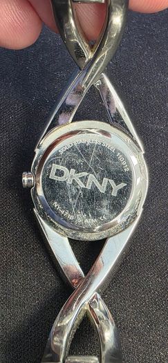 DKNY Crosswalk Crystal Ladies Watch NY-4716 Silver Stainless Steel Twist Bangle