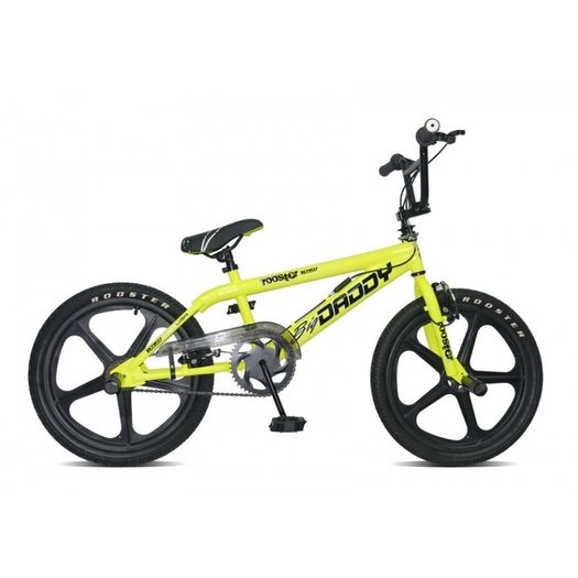 11" Rooster BIG DADDY, 20" Black Skyway Mags, Neon Yellow